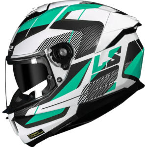 Capacete LS2 FF808 Stream II Road Branco e Verde