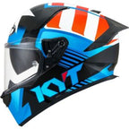 Capacete KYT R2R Straight Azul e Vermelho
