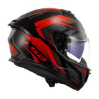 Capacete LS2 FF808 Stream II Fury Preto e Vermelho