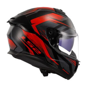 Capacete LS2 FF808 Stream II Fury Preto e Vermelho