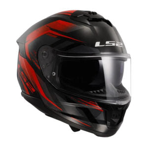 Capacete LS2 FF808 Stream II Fury Preto e Vermelho