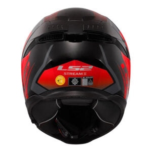 Capacete LS2 FF808 Stream II Fury Preto e Vermelho