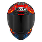 Capacete KYT TT Course Magnet Azul e Vermelho