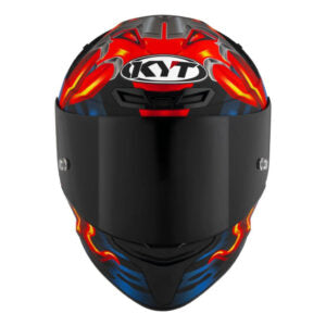 Capacete KYT TT Course Magnet Azul e Vermelho