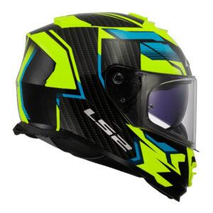 Capacete LS2 FF800 Storm Tracker Preto e Amarelo