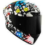 Capacete KYT TT Course Riccardo Rossi 2022 Joker Preto Mais Viseira Camaleão e Spoiler Fumê