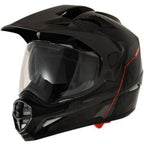Capacete Motocross X11 Crossover Solides On e Off Road (Óculos Solar) – Preto Brilho