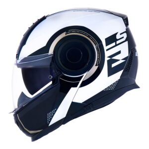 Capacete LS2 Scope Arch Branco Preto e Dourado