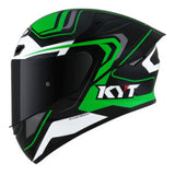 Capacete KYT TT Course Overtech Preto e Verde