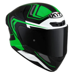Capacete KYT TT Course Overtech Preto e Verde