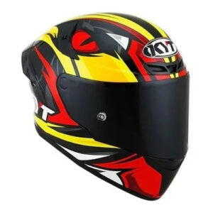 Capacete KYT TT Course Rhino Preto e Vermelho