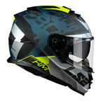 Capacete LS2 FF800 Storm Sprinter Preto Cinza e Amarelo Fosco