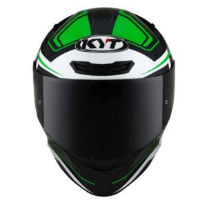 Capacete KYT TT Course Overtech Preto e Verde