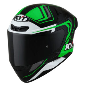 Capacete KYT TT Course Overtech Preto e Verde