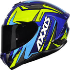 CAPACETE AXXIS DRAKEN VECTOR GLOSS – Azul e Amarelo