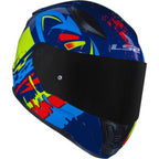 CAPACETE RAPID FF353 TAGLINE – Azul e Amarelo