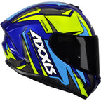 CAPACETE AXXIS DRAKEN VECTOR GLOSS – Azul e Amarelo