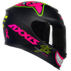CAPACETE AXXIS EAGLE MG16 CELEBRITY EDITION BY MARIANNY MATT – Preto e Rosa (Black Pink)