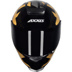 Capacete AXXIS Eagle Diagon Gloss Black/Gold – PRETO E DOURADO