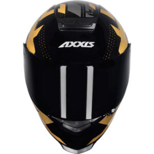 Capacete AXXIS Eagle Diagon Gloss Black/Gold – PRETO E DOURADO