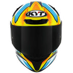 CAPACETE KYT TT COURSE TATI MERCADO – Branco Amarelo Flúor e Azul