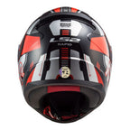 CAPACETE LS2 RAPID FF353 STRATUS – Preto, Vermelho e Cinza