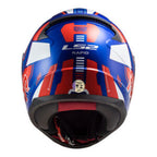 CAPACETE LS2 RAPID FF353 STRATUS – Azul, Vermelho e Branco