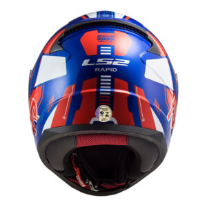 CAPACETE LS2 RAPID FF353 STRATUS – Azul, Vermelho e Branco