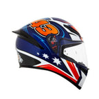 CAPACETE AGV K-1 JACK MILLER – Azul Branco e Laranja