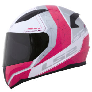 CAPACETE LS2 RAPID FF353 CANDIE Branco Cinza e Rosa