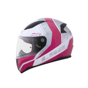 CAPACETE LS2 RAPID FF353 CANDIE Branco Cinza e Rosa