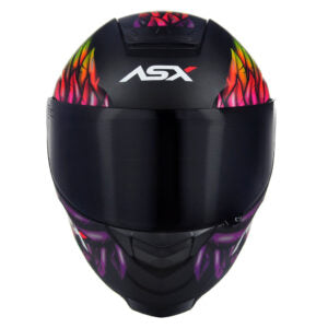 Capacete ASX Eagle Vibes Preto Fosco Colors