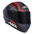 Capacete ASX Draken Cougar Vermelho Fosco