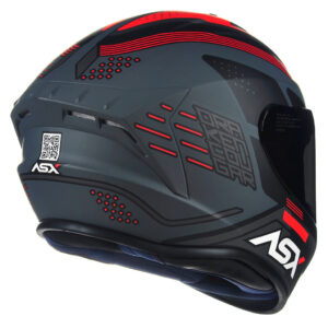 Capacete ASX Draken Cougar Vermelho Fosco