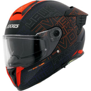 Capacete Axxis Hawk SV Evo Cubik B4 (Óculos Solar) – Laranja