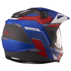 Capacete X11 Crossover Adventure (Óculos Solar) – Azul / Vermelho / Branco