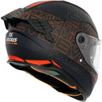 Capacete Axxis Hawk SV Evo Cubik B4 (Óculos Solar) – Laranja