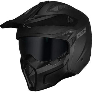 Capacete Norisk Darth II (Aberto) (Óculos Solar) – Preto