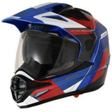 Capacete X11 Crossover Adventure (Óculos Solar) – Azul / Vermelho / Branco