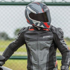 Capacete X11 Revo Pro Eleven (Óculos Solar) – Cinza / Vermelho