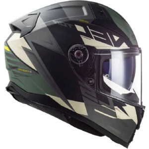 Capacete LS2 Vector II FF811 Absolute (Óculos Solar) – Preto / Cinza