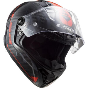 Capacete LS2 FF805 Thunder Sputnik – Cinza / Vermelho