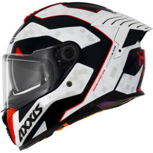 Capacete Axxis Hawk SV First One C0 (Óculos Solar) – Branco