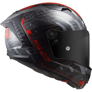 Capacete LS2 FF805 Thunder Sputnik – Cinza / Vermelho