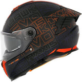 Capacete Axxis Hawk SV Evo Cubik B4 (Óculos Solar) – Laranja