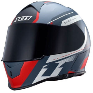 Capacete X11 Revo Pro Eleven (Óculos Solar) – Cinza / Vermelho