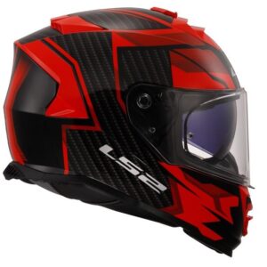 Capacete LS2 Storm FF800 Tracker – Preto / Vermelho