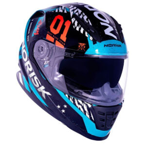 Capacete Norisk Soul FF302 Tokyo (Óculos Solar) – Preto / Branco