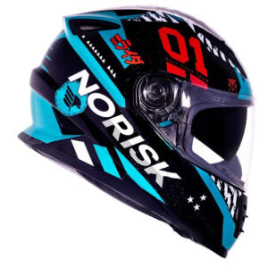 Capacete Norisk Soul FF302 Tokyo (Óculos Solar) – Preto / Branco