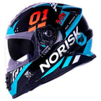 Capacete Norisk Soul FF302 Tokyo (Óculos Solar) – Preto / Branco